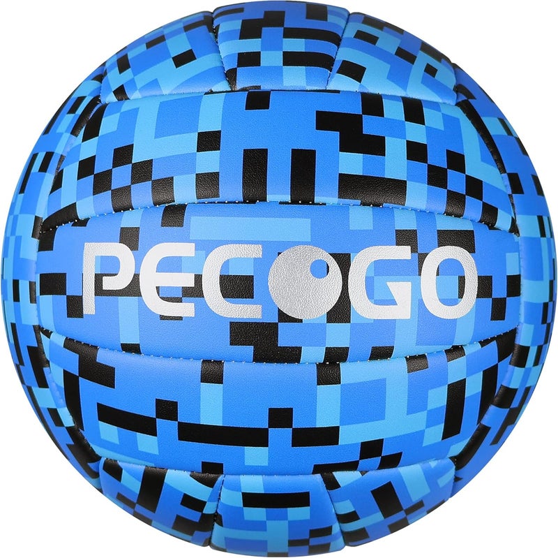 PECOGO Volleyball Size 5 PU Leather Soft Indoor Outdoor Volleyballs Sports Training Game Play Ball for Beginner, Teenager, Adult, 8.2 - Image 1
